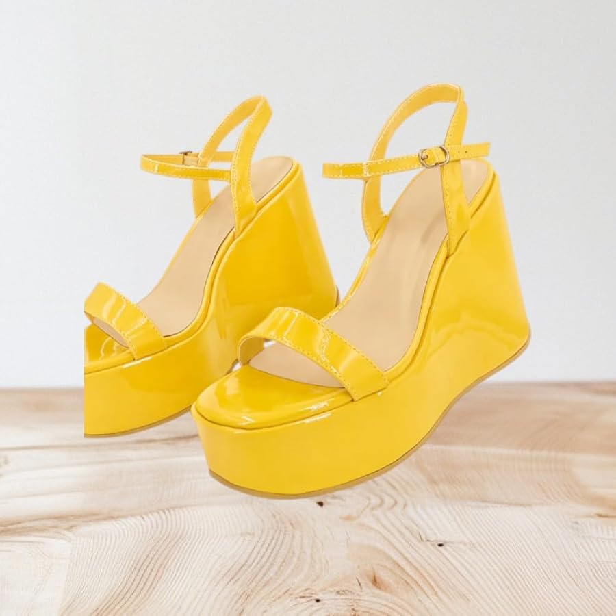 Amazon.com | BAMBOO® Women's Single Band Wedge Platform